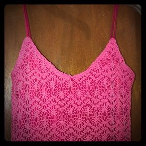Hot Pink knitted dress